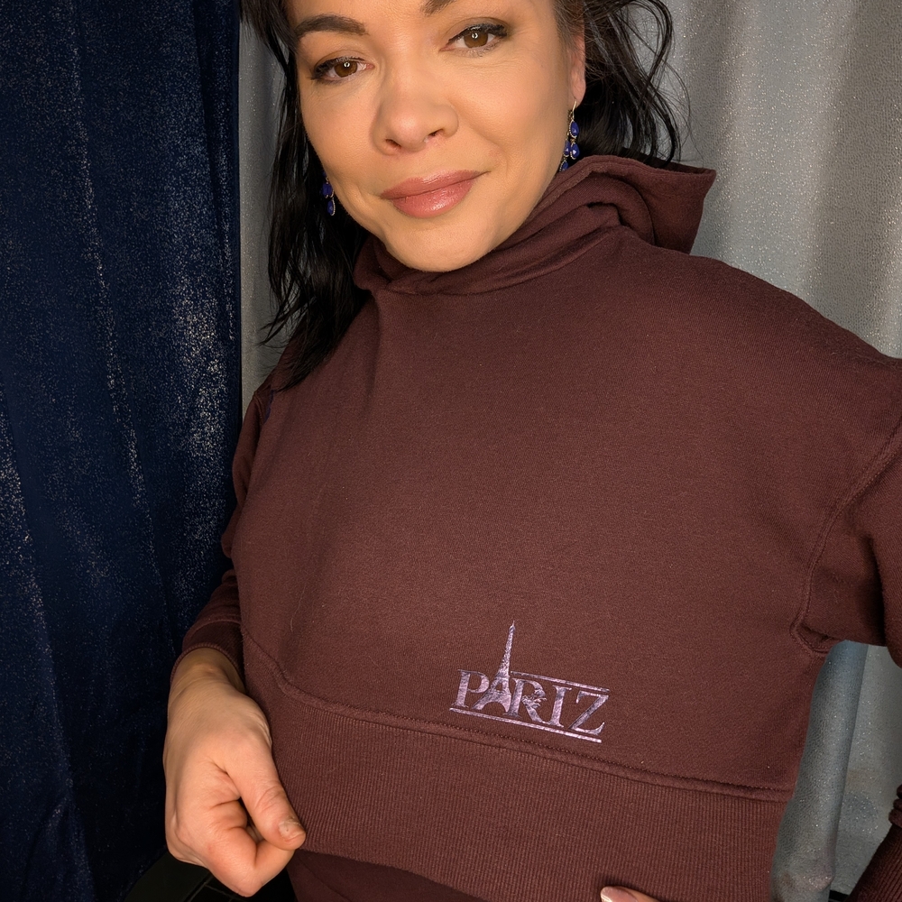 Custom Cropped Hoodie And Skirt Set One Of A Kind - Picture 5 of 10